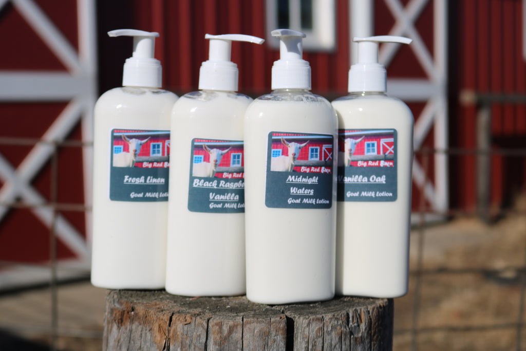 Why does Big Red Barn goat milk lotion work?