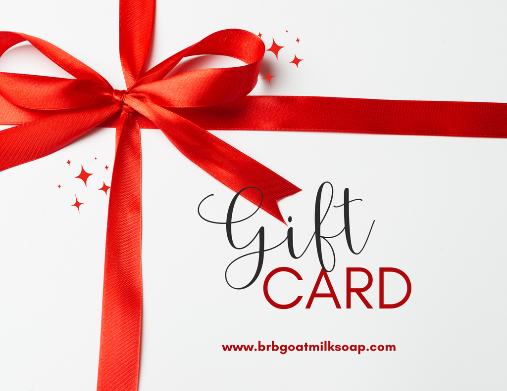 Printable gift card for Big Red Barn Goat Milk soap